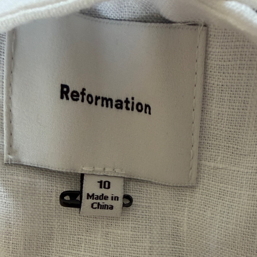 Reformation White Square-Neck Mini Dress - Picture 7 of 7